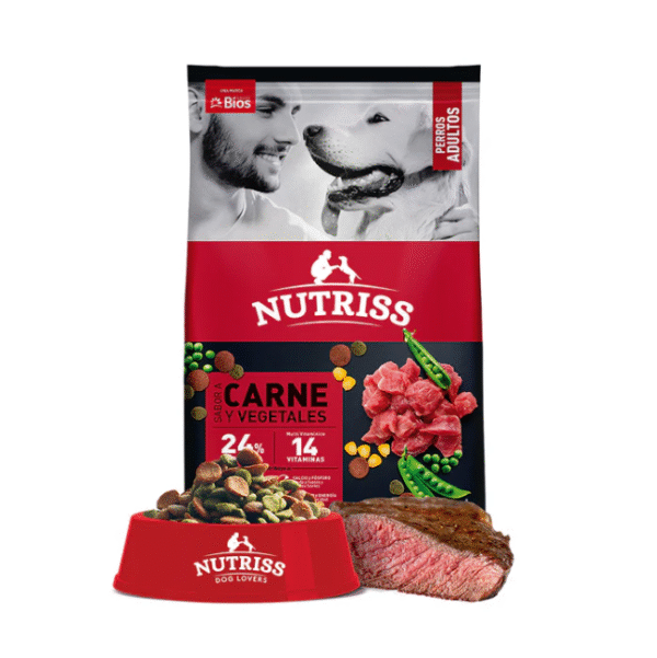 Nutriss Adultos Carne y Vegetales | Concentrado Premium Perros Adultos 1–30kg • Discontegral Ibagué y Tolima
