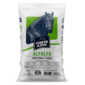 Equinos Cinta Azul Alfalfa 25kg | Cubos de Proteína y Fibra de Calidad para Caballos • Contegral Ibagué y Tolima