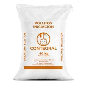 Alimento tecnificado Contegral Pollitos Iniciación 40kg. Ideal para pollos de engorde en fase inicial. Distribución mayorista en Ibagué y Tolima.