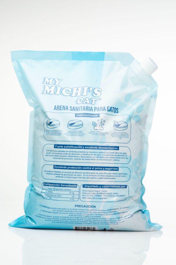 My Michi’s Cat Arena Sanitaria para Gatos | Bentonita Natural, Control de Olores y 99% Libre de Polvo - Imagen 3
