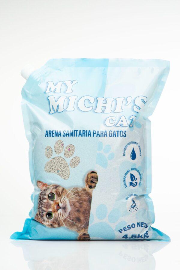 My Michi’s Cat Arena Sanitaria para Gatos | Bentonita Natural, Control de Olores y 99% Libre de Polvo