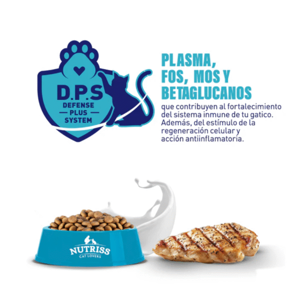 Nutriss Gaticos Pollo y Leche | Gatitos con DHA, taurina y Omega 3-6 • Discontegral Ibagué y Tolima - Imagen 3
